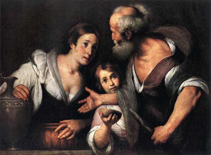 Bernardo Strozzi Prophet Elijah and the Widow of Sarepta France oil painting art
